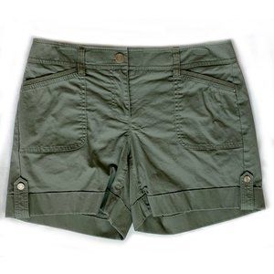 White House Black Market Olive Green Cargo Shorts